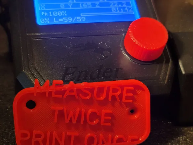 Measure Twice, Print Once