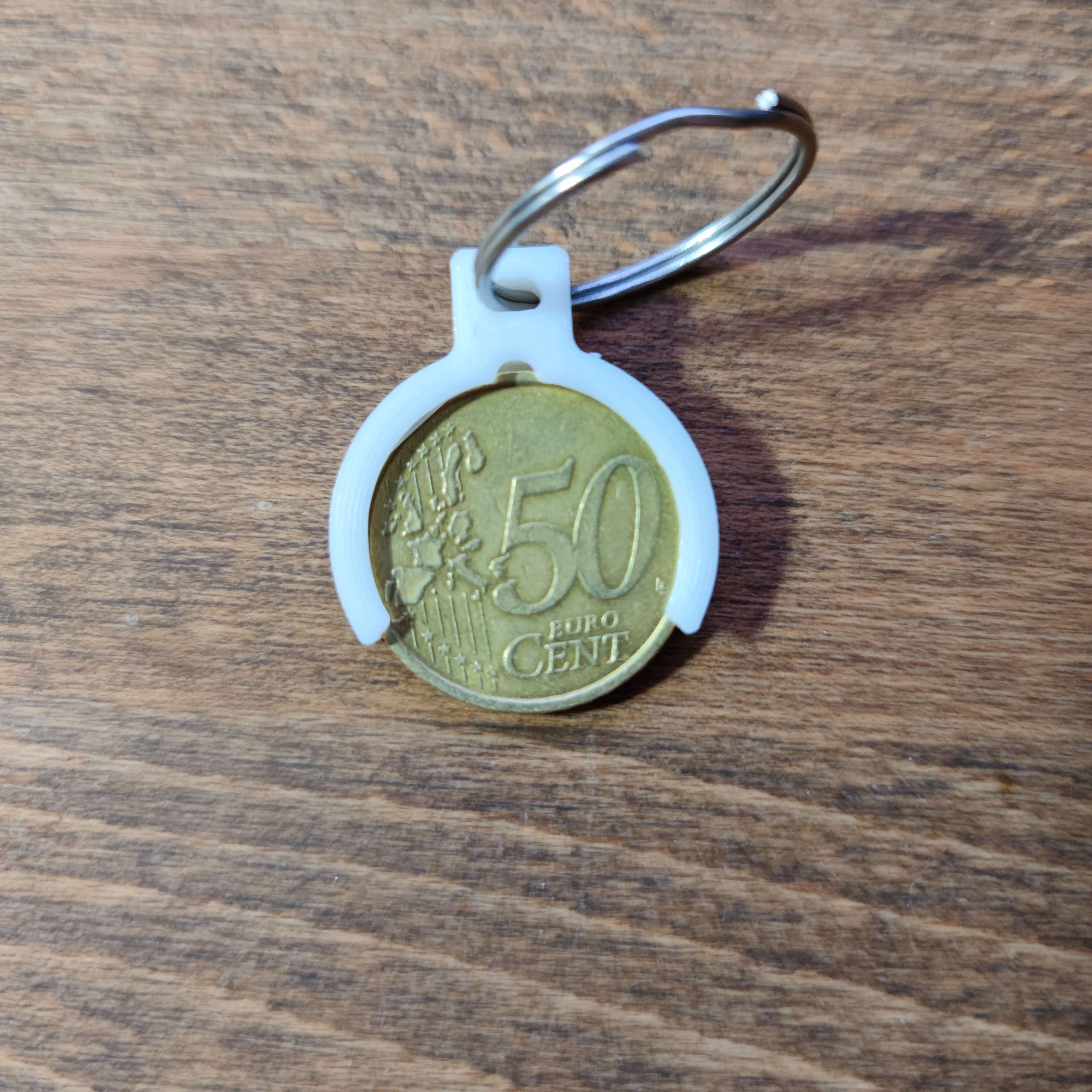 Keychain Shopping Cart Coin Holder (€0.50)