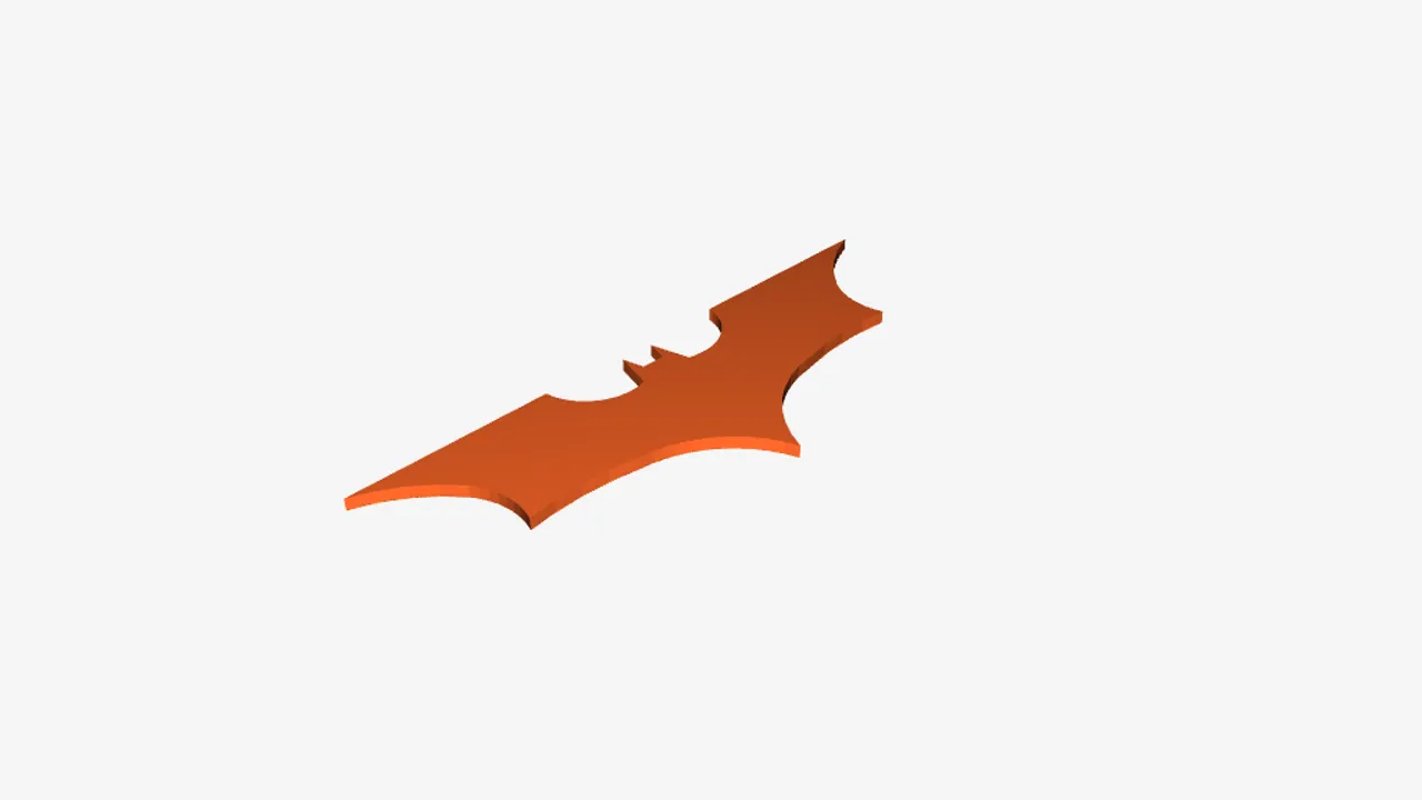 3D file Batarang Cosplay Accessory and Fun Batman Inspired Display