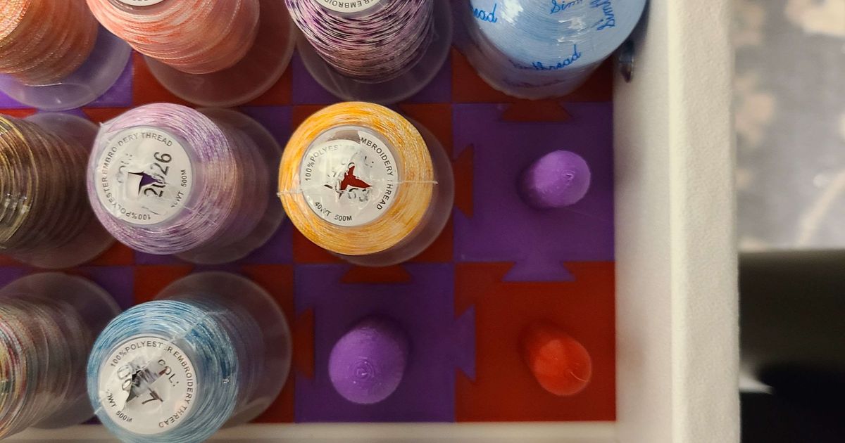 Embroidery Thread Spool Holder by MissFit Download free STL model