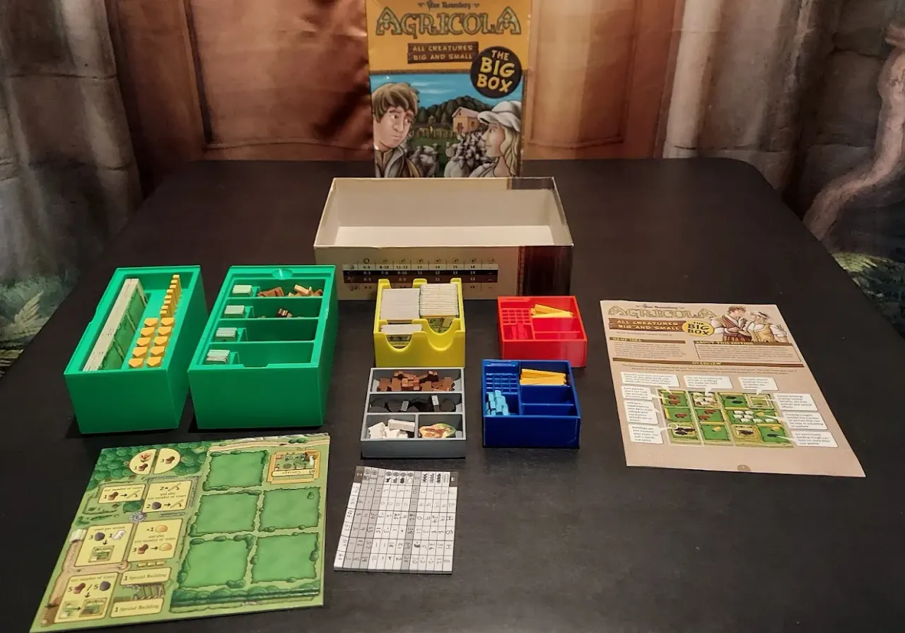 Agricola All Creatures Big and Small Game Piece Trays and Box Orgnaizer by  ValleyGeek | Download free STL model | Printables.com