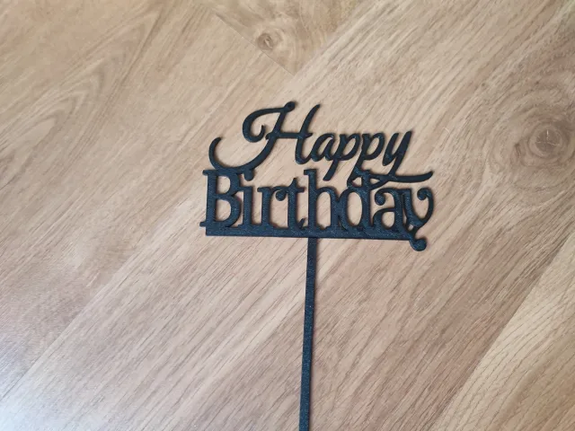 Happy Birthday cake topper