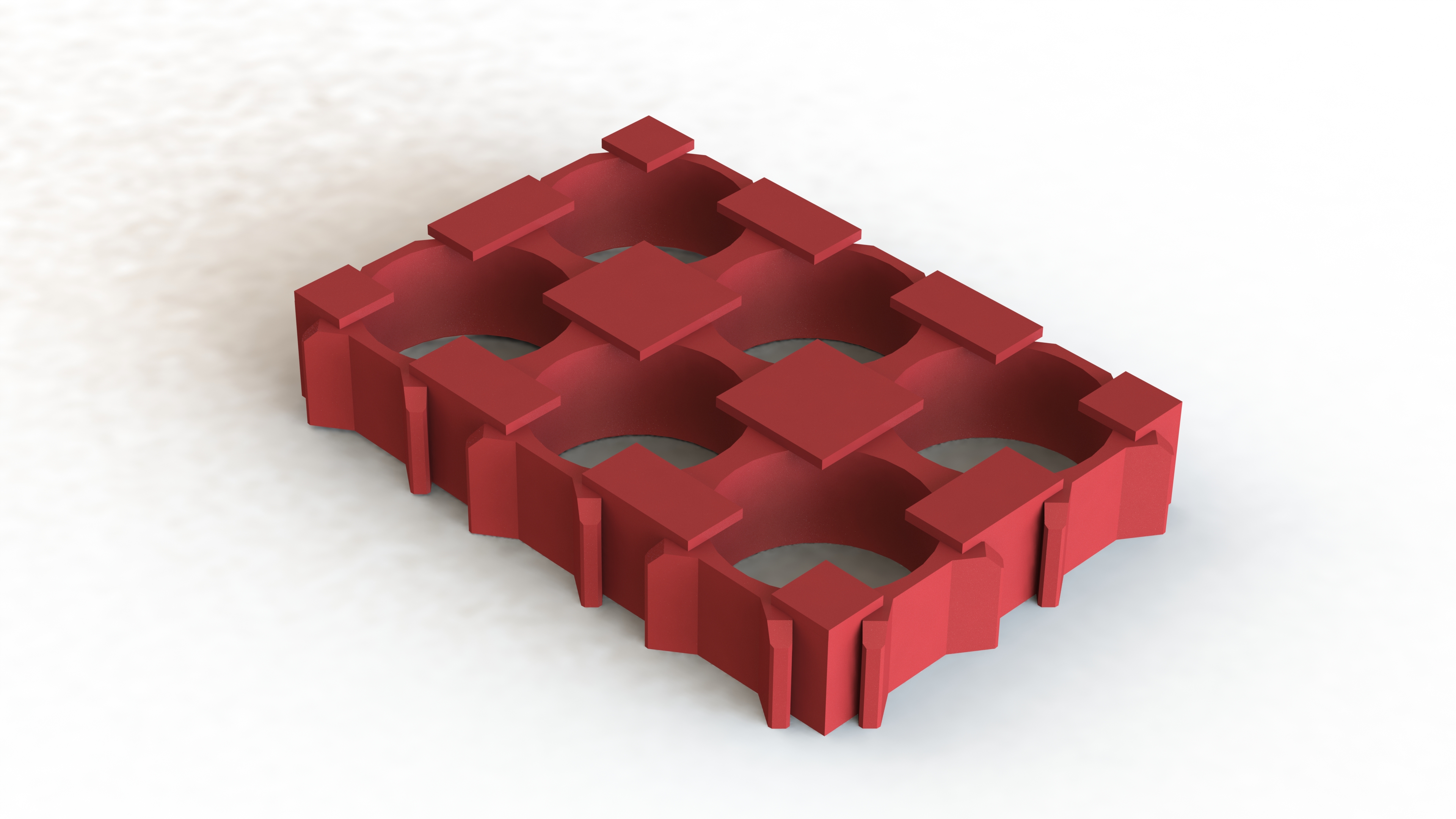 20700 2x3 3S2P Li-ion battery holder