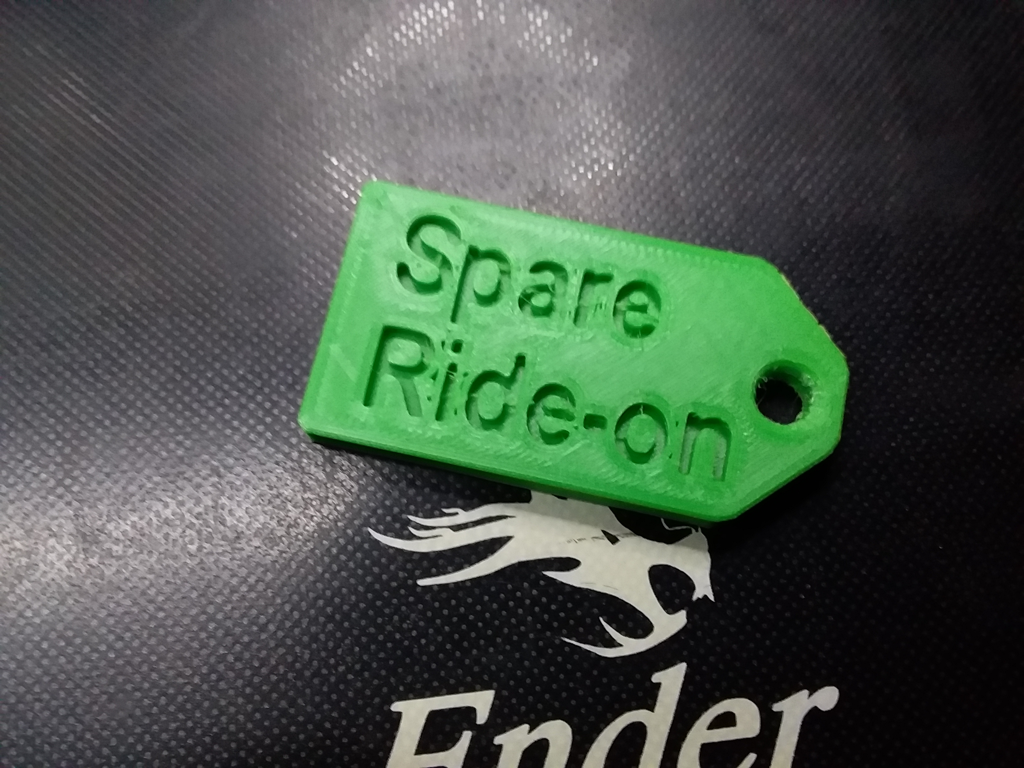 Key Tag Spare Ride-on