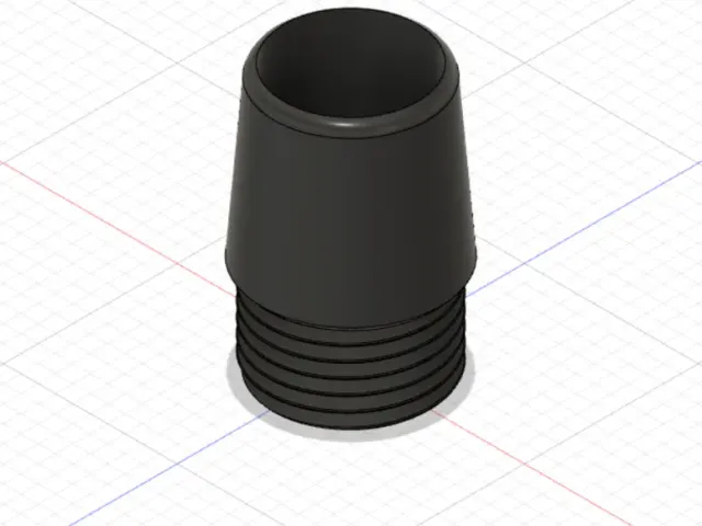 Mini XLR chuck for large diameter cables (6-7mm)