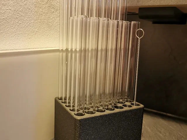 Glass straw holder (Glasstrohalm Halter)