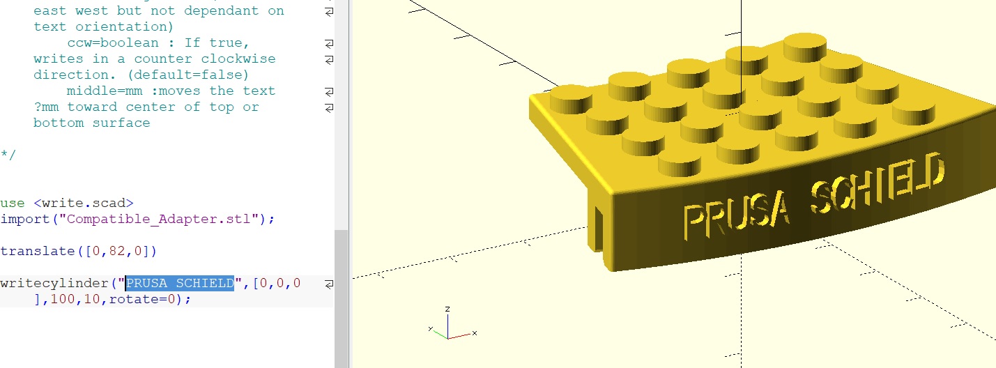 Miniatura 4 do modelo 3D LEGOCompatible Prusa Faceshield Adapter