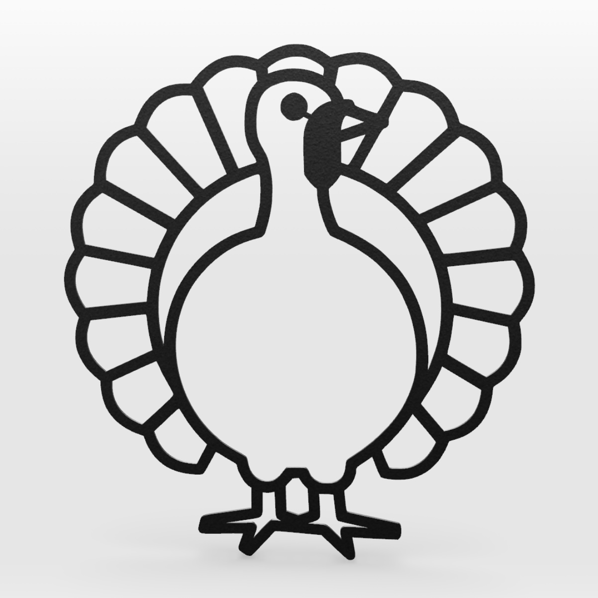 thanksgiving turkey outline clip art