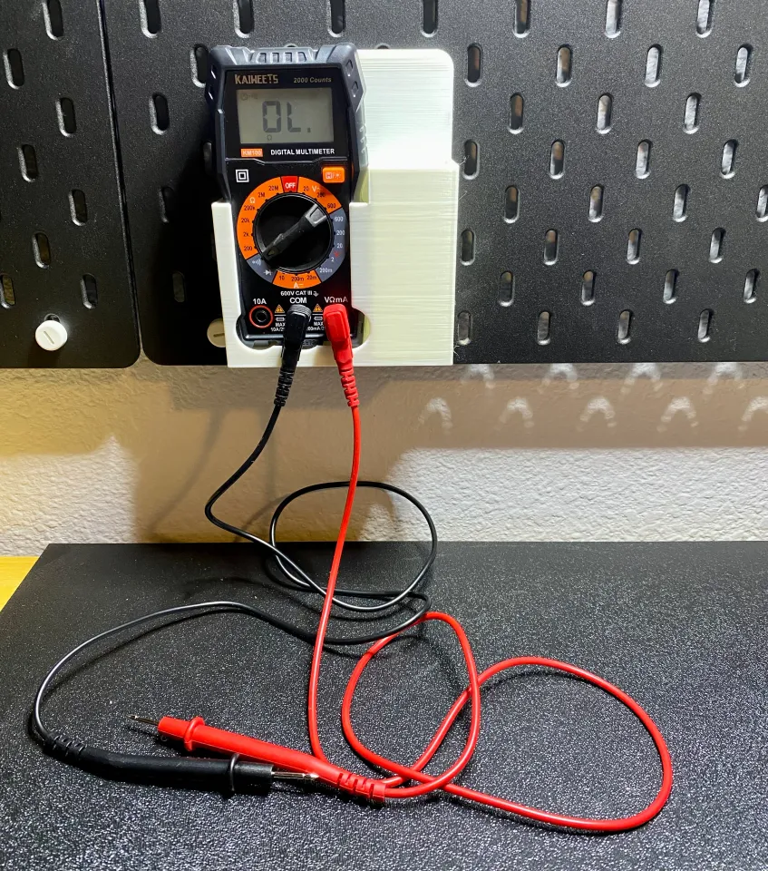 Skadis Multimeter Mount by Paul | Download free STL model | Printables.com