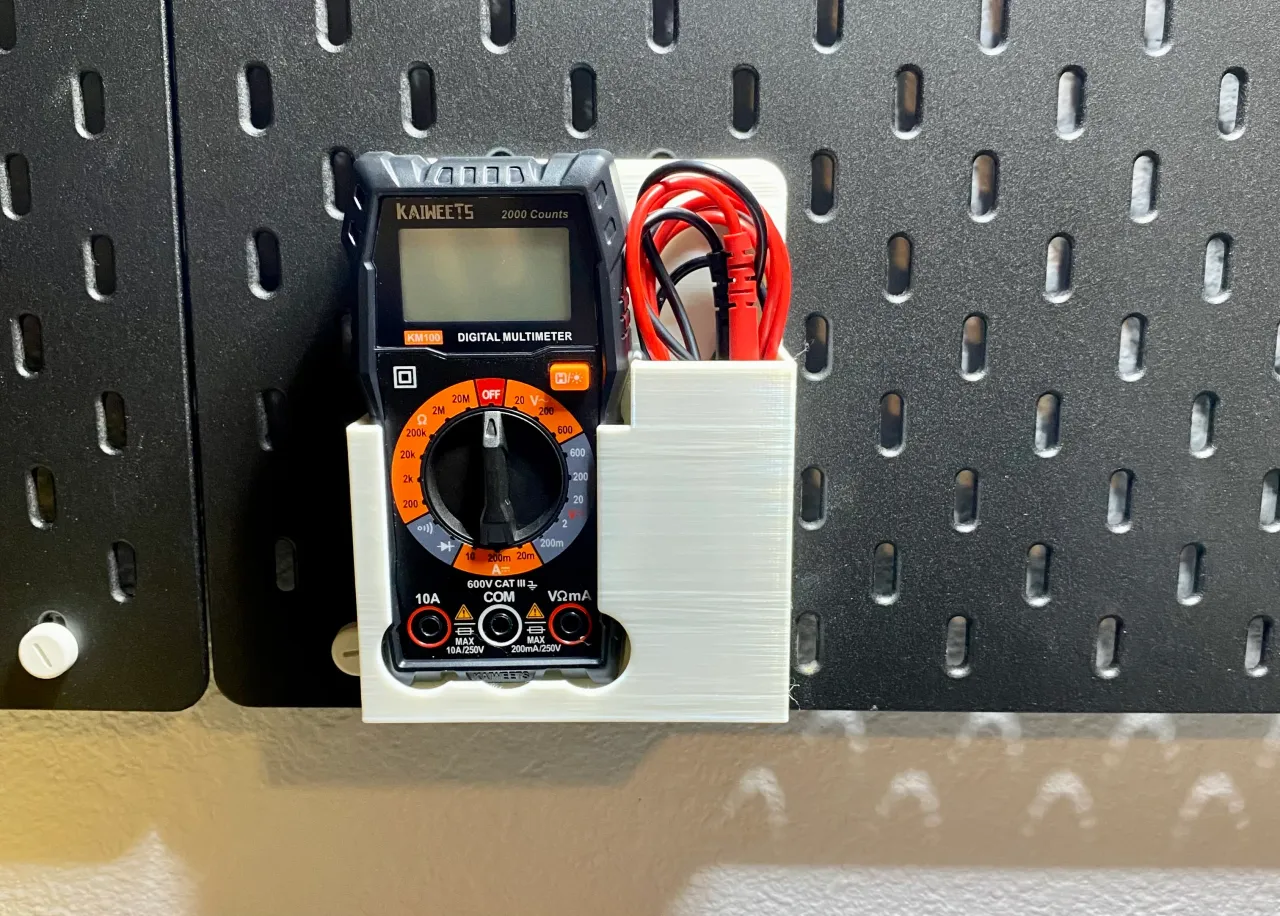 Skadis Multimeter Mount by Paul | Download free STL model | Printables.com