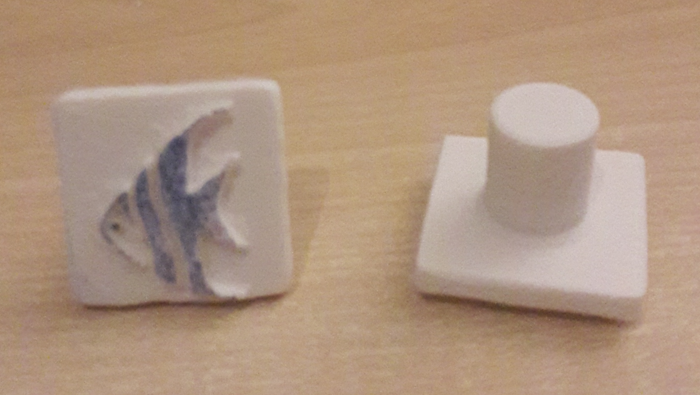 simple stamp with animal motive - fish - to reward the little once