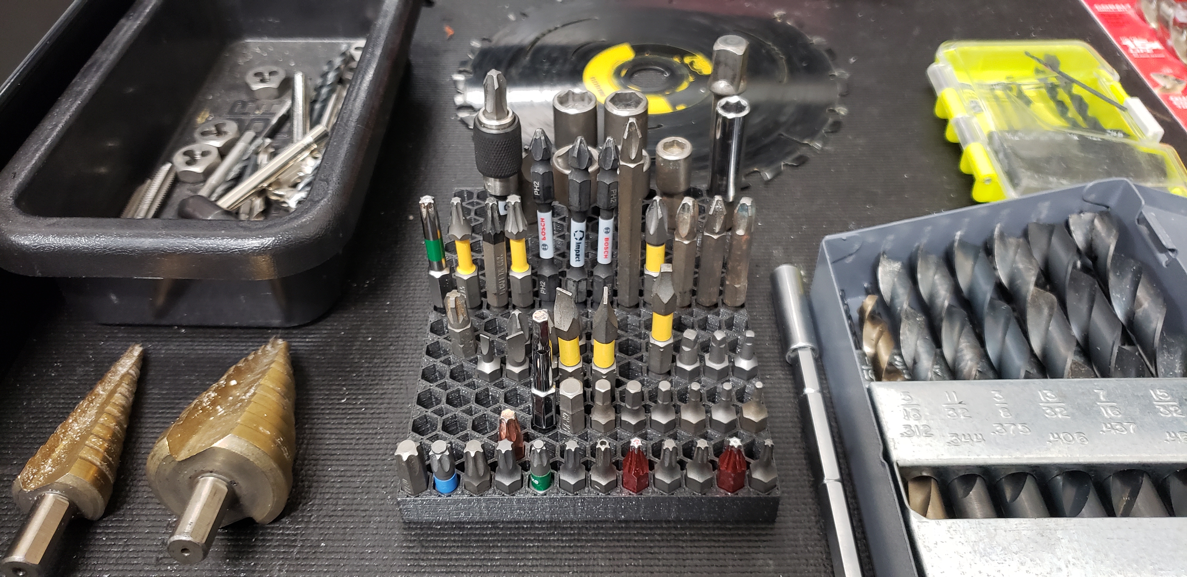 Screwdriver Bit and Impact Driver Bit Holder Organizer by UASman1 Download free STL model Printables