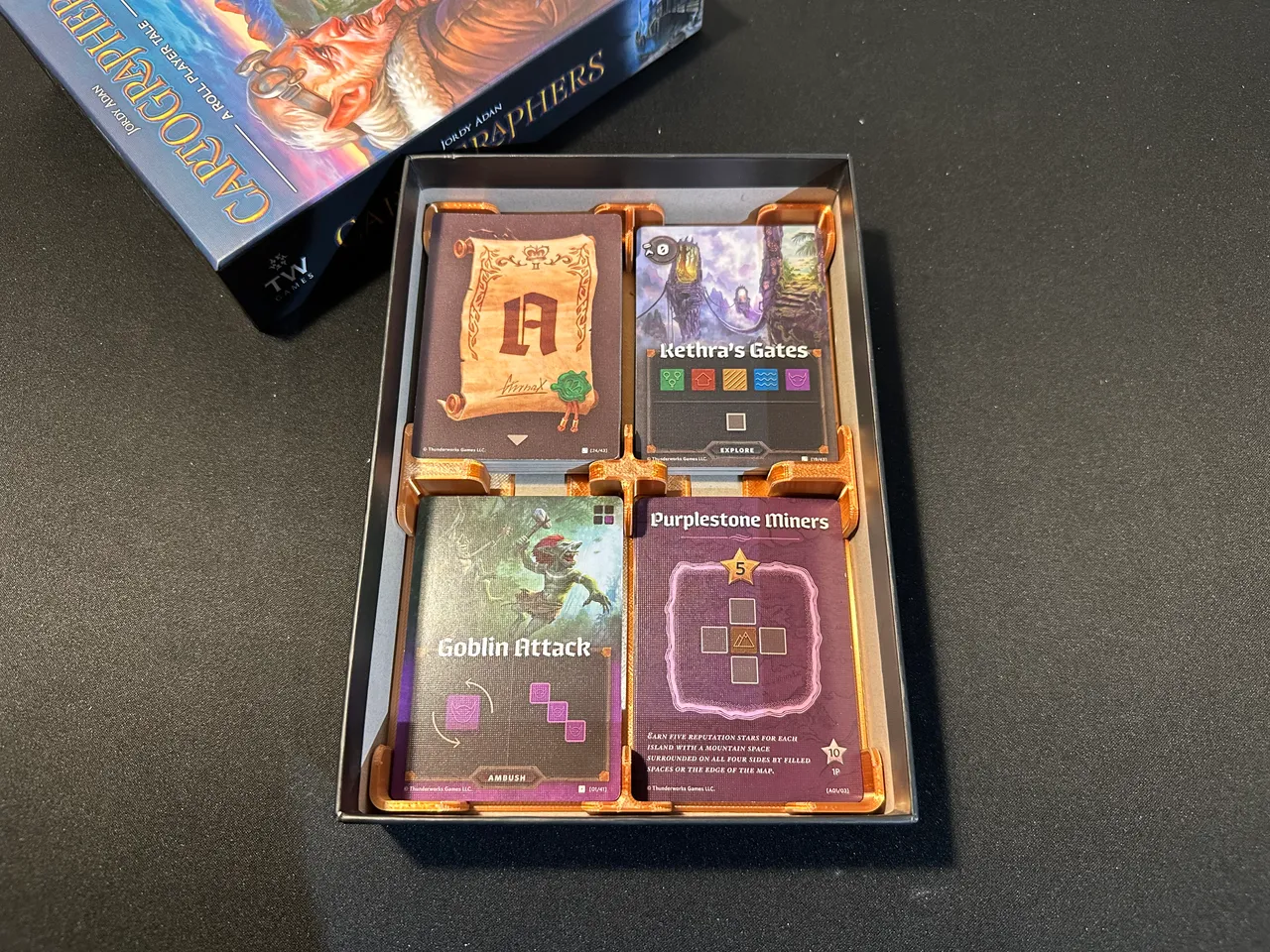Cartographers + Heroes + Expansions Box Insert by olivvybee