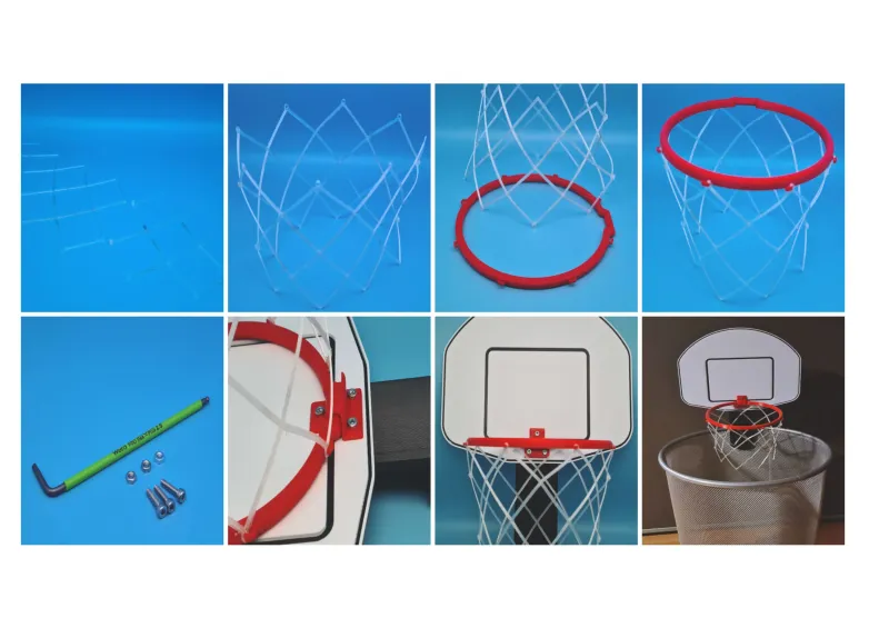 Storage Basketball Hoop Trashcan