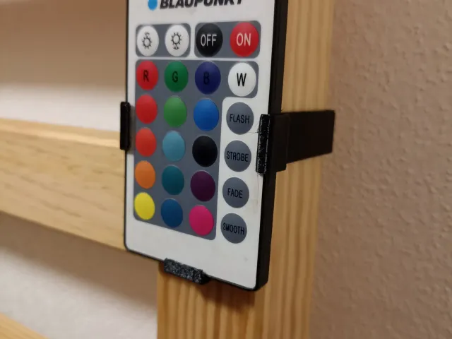 IKEA TARVA RGB LED strip remote control holder