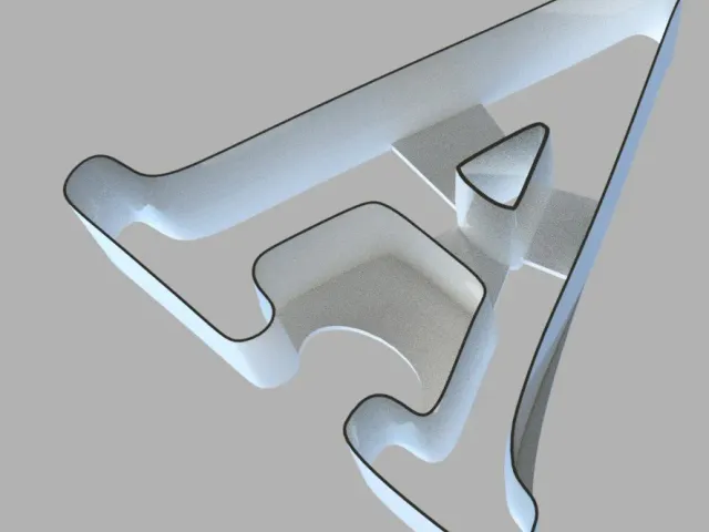 Emporte-pièce (cookie cutter) Lettre A