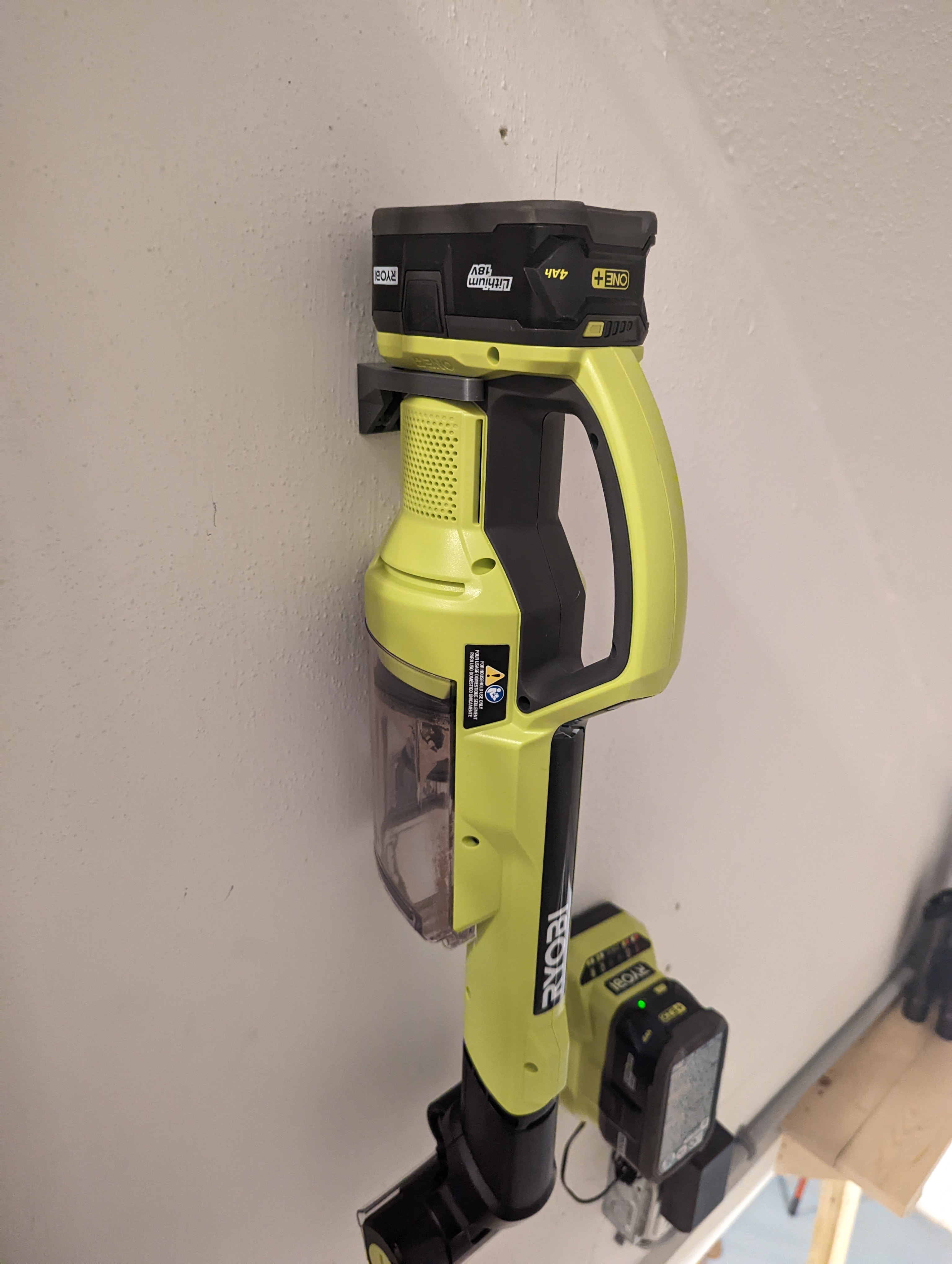 Ryobi Cordless Hand Vacuum Hanger by Rflewelling Download free STL