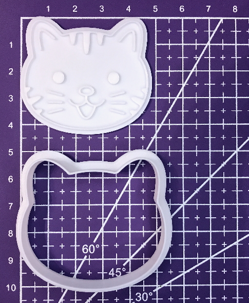 Miniatura 3 do modelo 3D cat cookie cutter