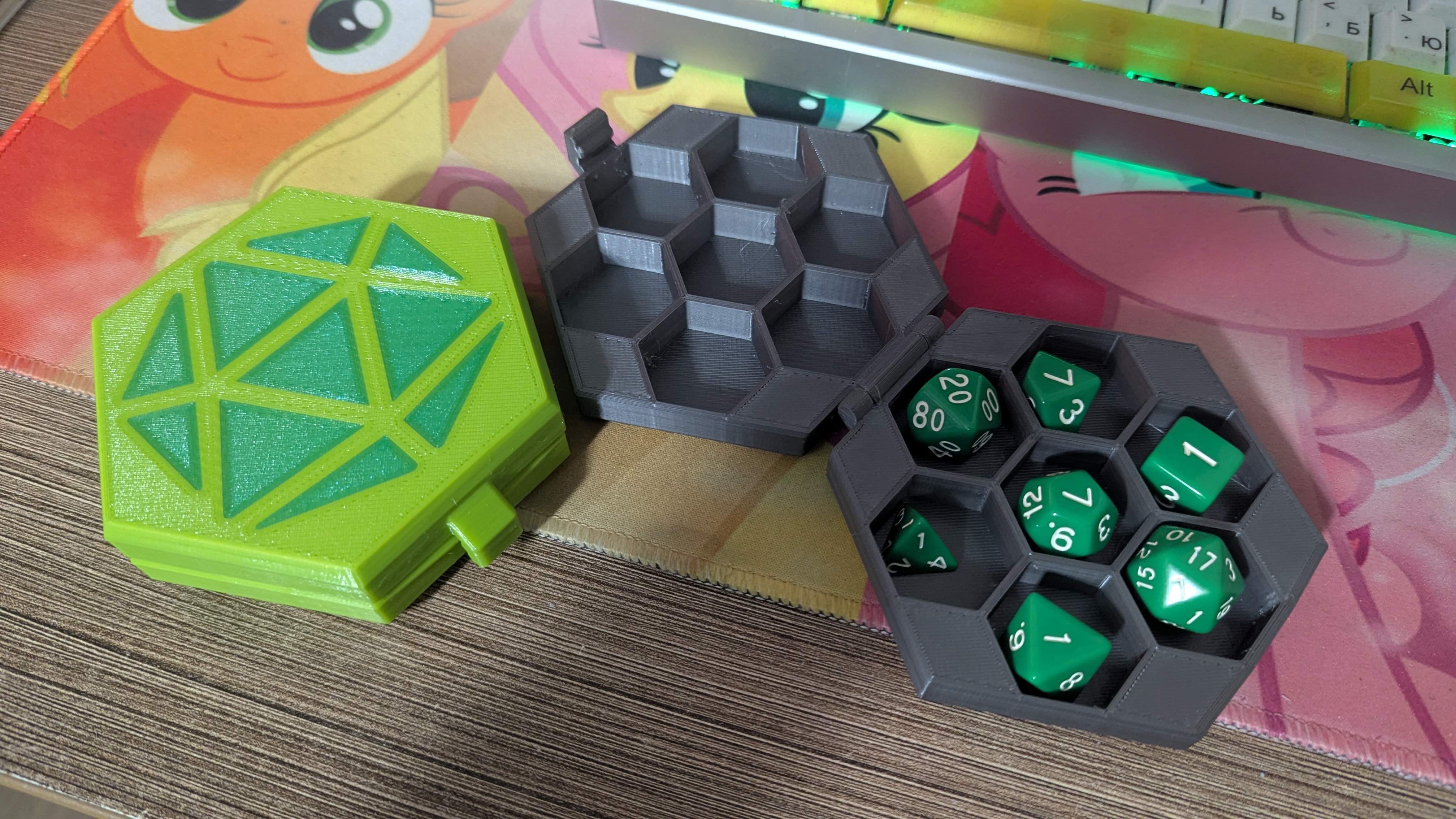 Fully 3d printed DnD Dice Box