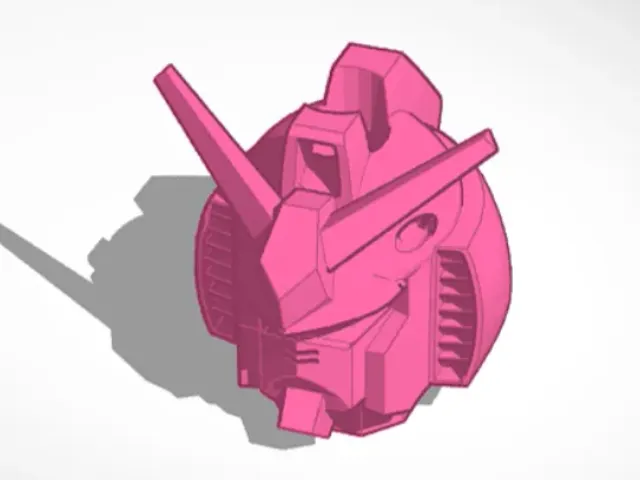 Gundam Head Bead or Straw Topper