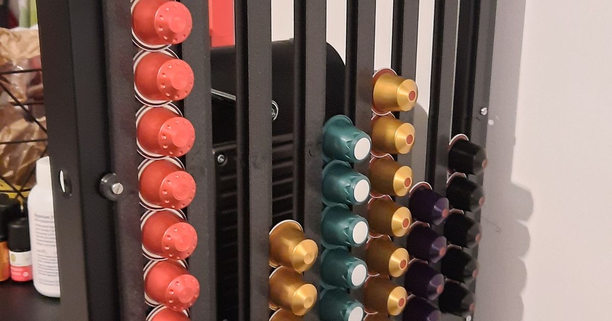 Capsule rack for Nespresso compatible capsules for IKEA Bror by RedFox