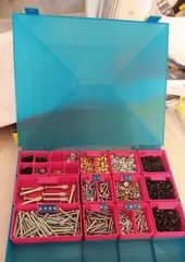 Stackable, Modular Screw Box / Organizer by Levytek, Download free STL  model