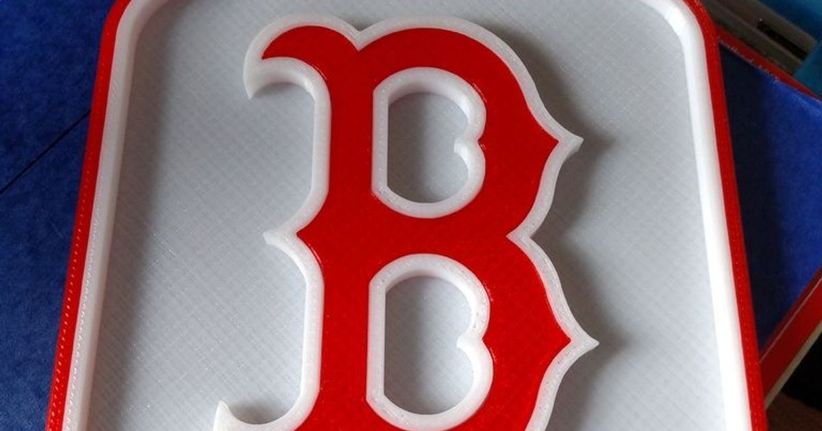Boston Red Sox Logo by WillL84, Download free STL model
