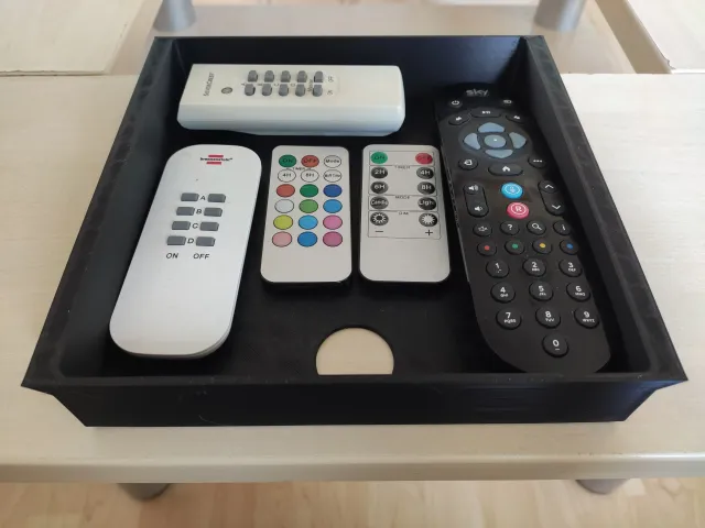 Remix for: Remote holder tray for coffee table