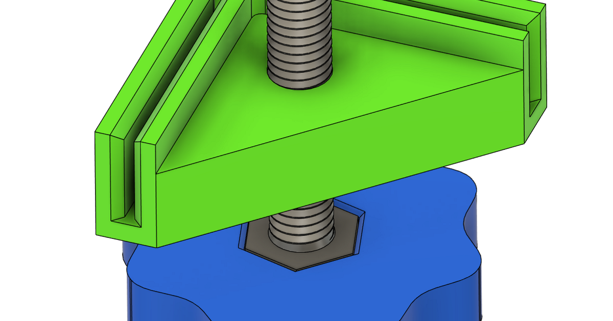 Adjustable shelving feet by DominikD Download free STL model