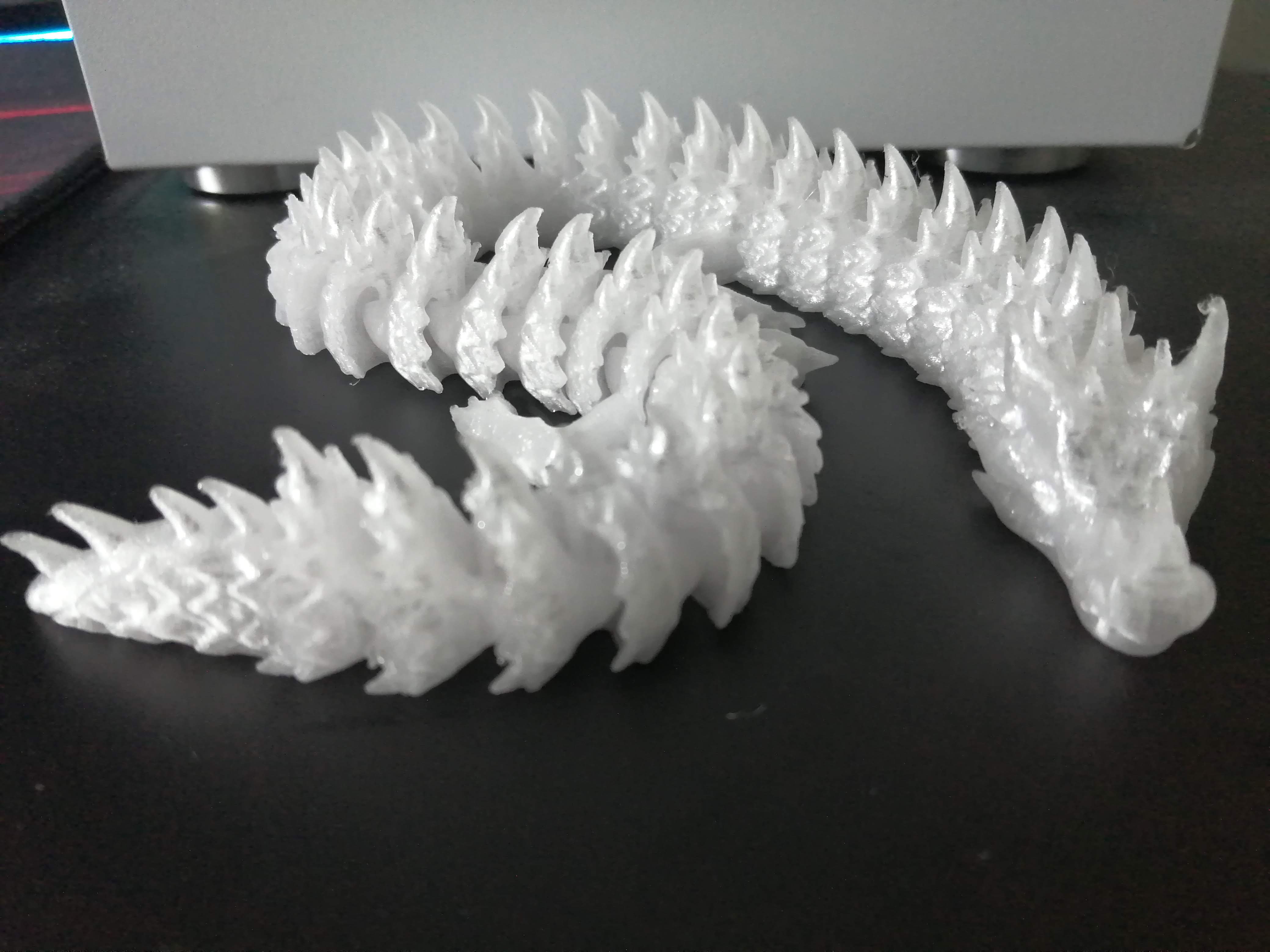 ARTICULATED FROST DRAGON WIGGLE PET ARTICULATED DRAGON 3D model 3D  printable