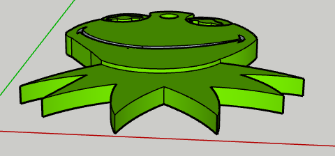 Miniatura 3 do modelo 3D kermit the frog keycain