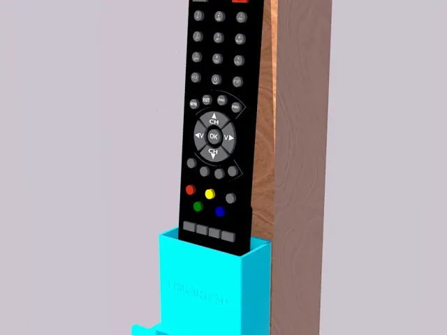 Universal Remote Holder With Phone or Cable Hanger