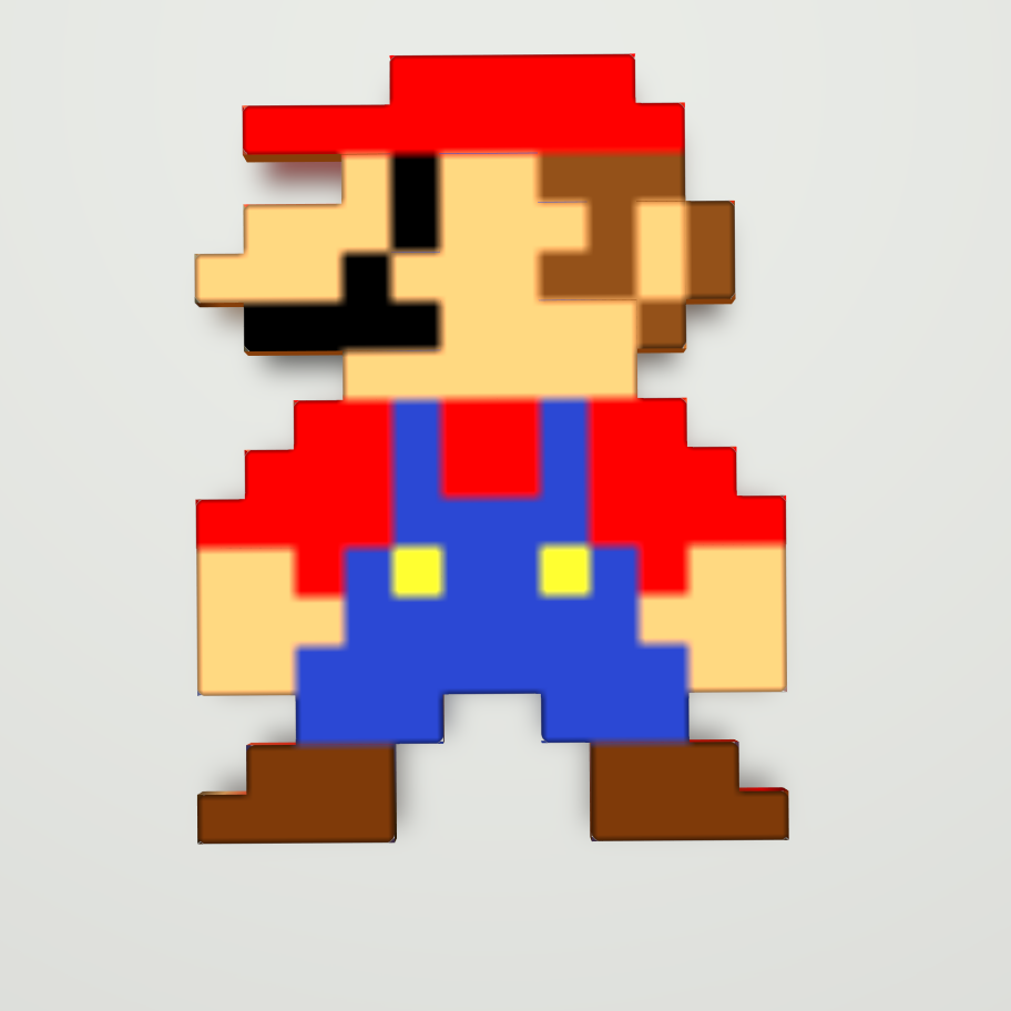 8-bit Mario by Juan Barrera | Download free STL model | Printables.com