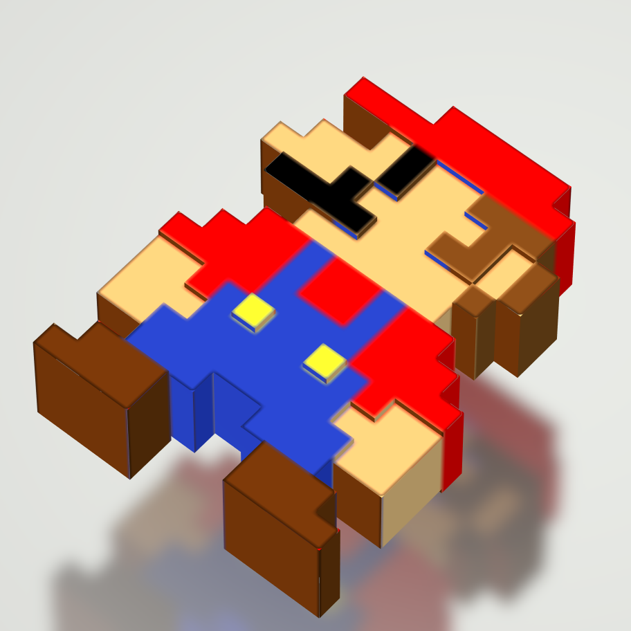 8-bit Mario by Juan Barrera | Download free STL model | Printables.com