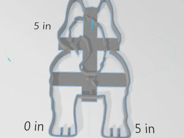 Husky Butt Cookie Cutter.