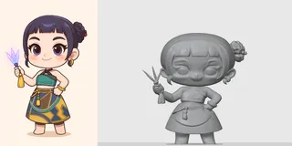 K-Pop Demon Hunters Zoey Figure Chibi