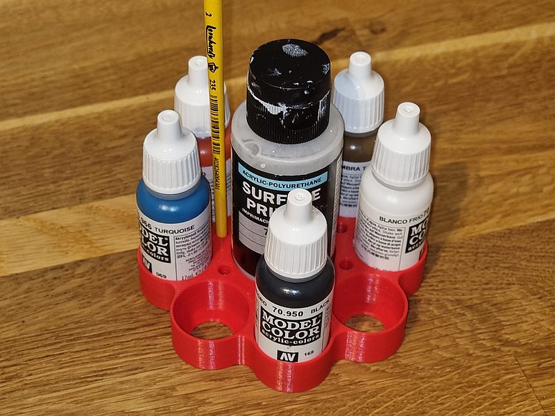 Vallejo, Army Painter, Reaper Paint Bottle Organizer 17ml + 60ml by eSeL Download free STL