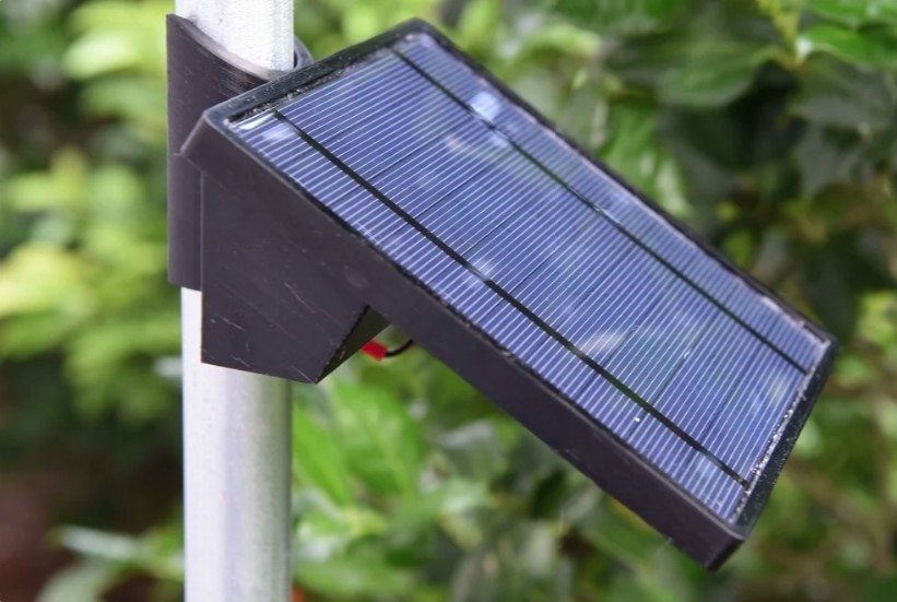 Solar panel pole mount & electronics enclosure