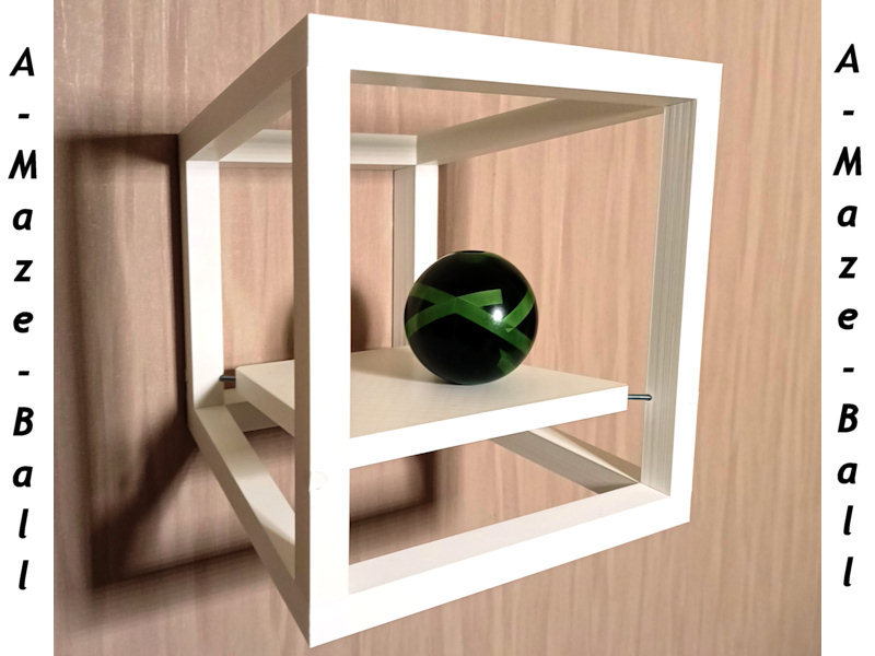 Miniatura 2 do modelo 3D Display Cube with Floating Shelf
