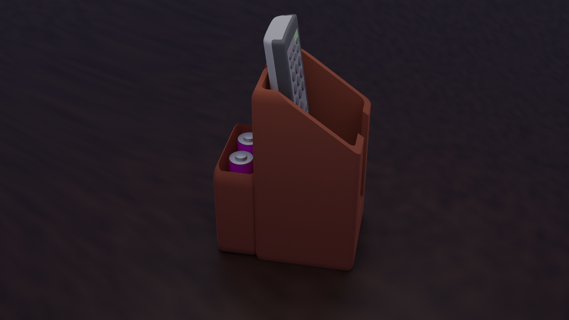 Universal Remote Holder With Battery Holder by CheckM4te Download