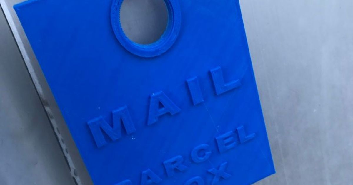 Mail Parcel Box Hangtag by NerdMomma | Download free STL model |  