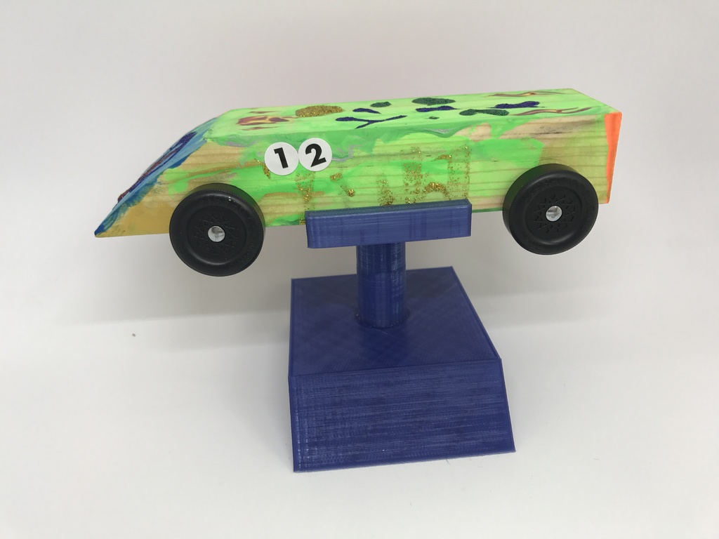 Pinewood Derby Car Stand by NerdMomma | Download free STL model ...