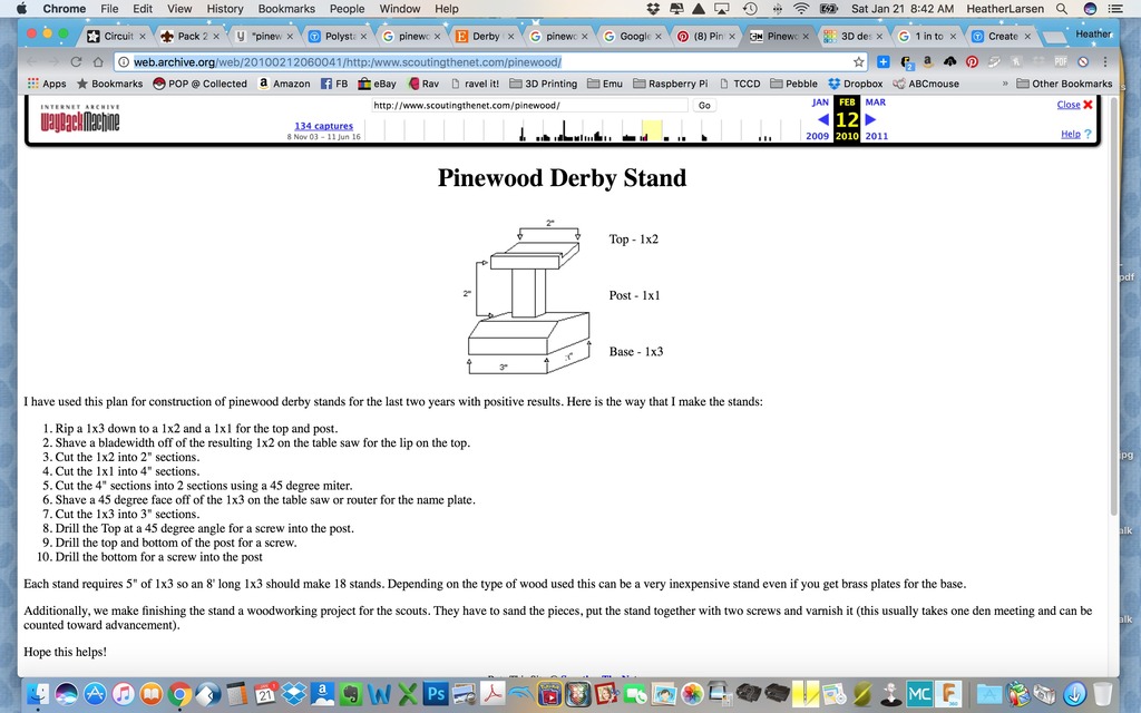 Pinewood Derby Car Stand by NerdMomma Download free STL model