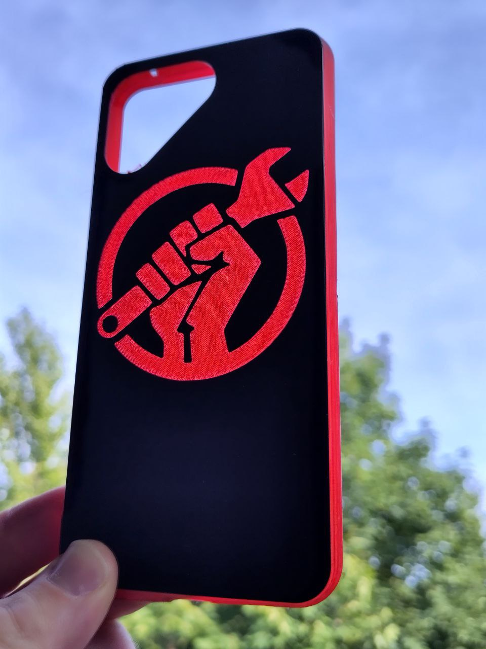 Fairphone 4 case with right to repair logo