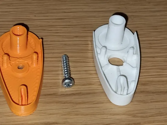 Zebra blinds rail end caps