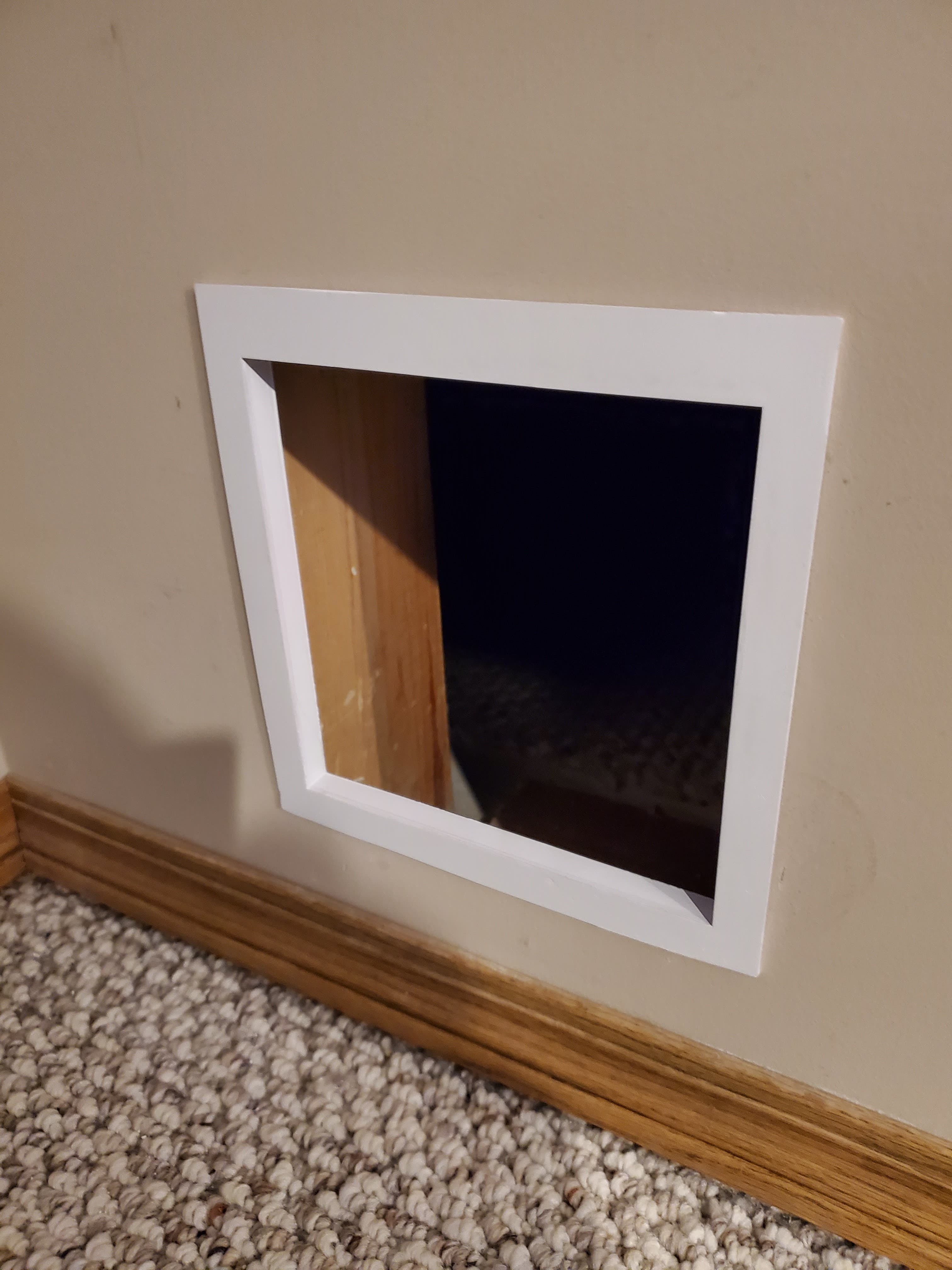 Cat Door For 1/2 Inch Drywall. by Beeks1996 Download free STL model