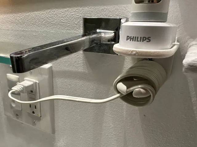 Minimal Sonicare Wall Mount and Cord Organizer