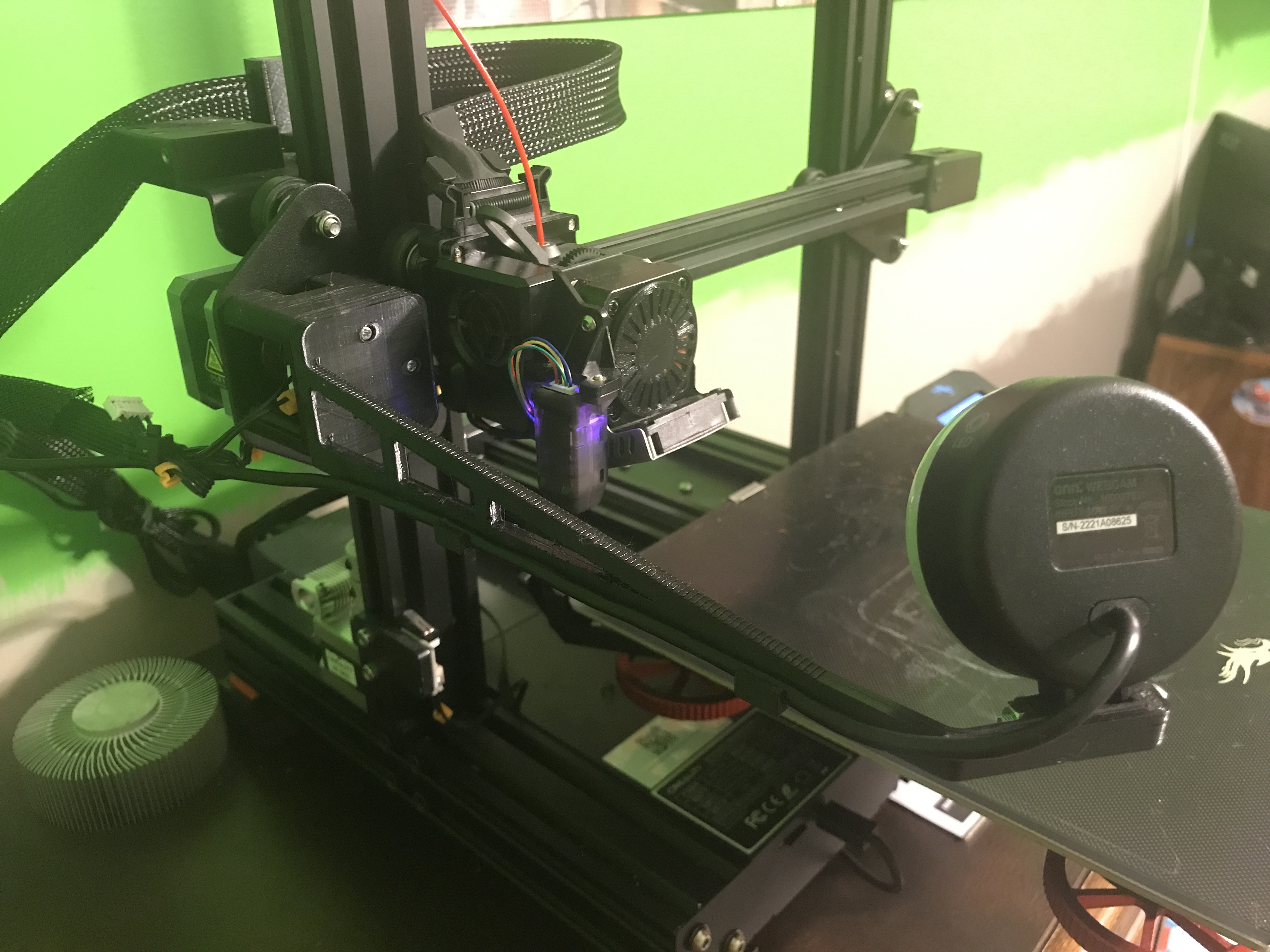 Ender 3/V2 webcam mount by ClaytonM223 Download free STL model