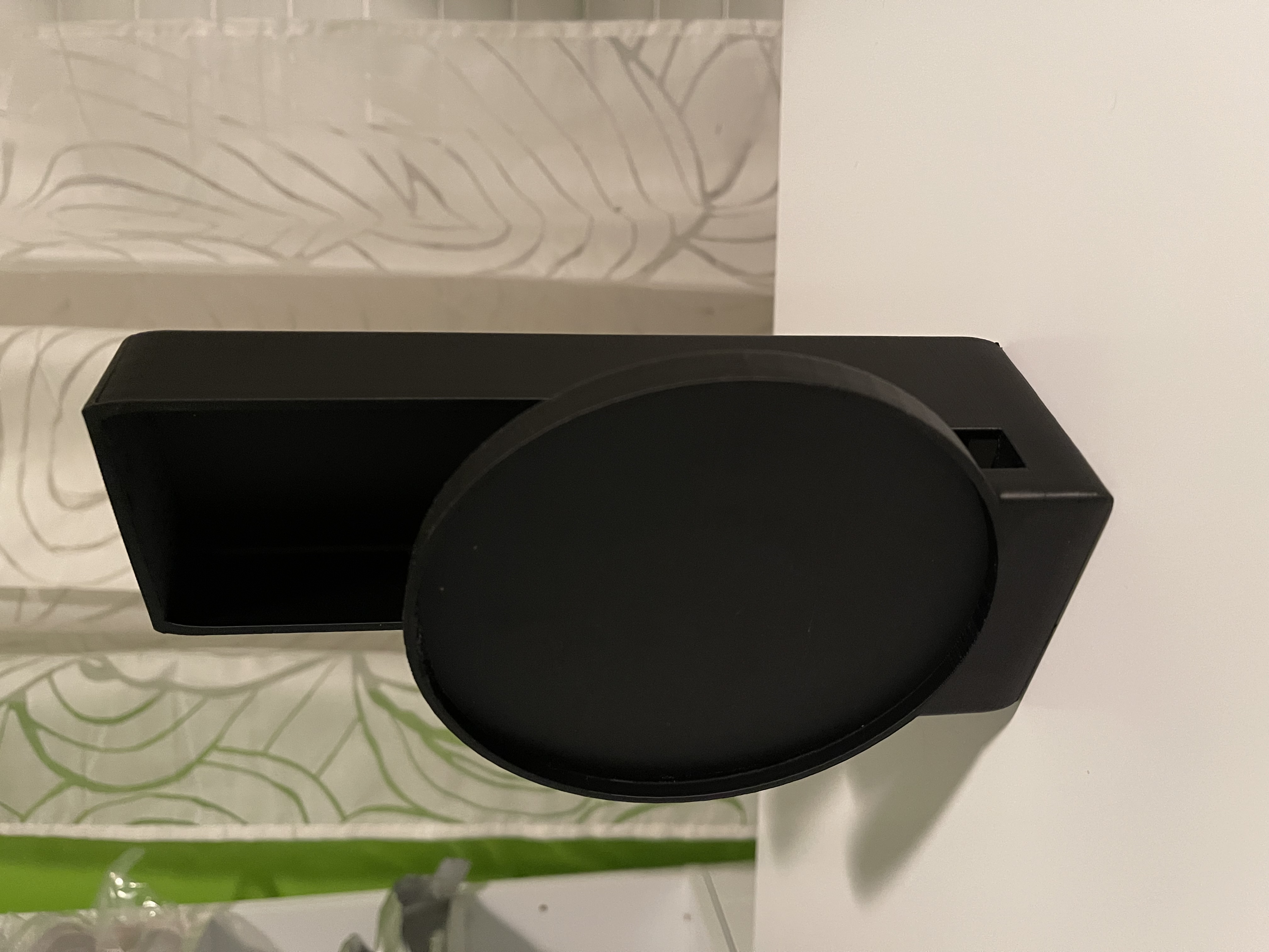 Remote holder with coaster for glass-top desk