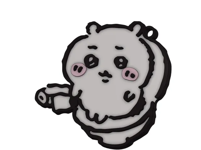 Chiikawa toilet keychain